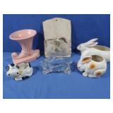 Vintage McCoy Pink Vase,Ceramic Home Decor &more
