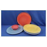 Fiestaware-3 Serving Bowls,2 Platters, Dip Bowl
