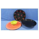 Fiestaware-2 Serving Bowls,1 Platter,Dip Bowl