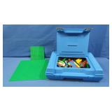 Vintage Lego Blocks,Building Bases&Carry Case