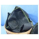 Wooden Fruit Basket w/Fabric Pots