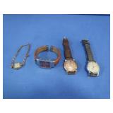 3 Vintage Watches & 1 Battery Watch