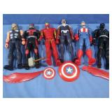 Marvel Action Figures-Black Panther,Iron Man