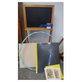 Easel Chalkboard 25.5Wx54"H,Bulletin Baord