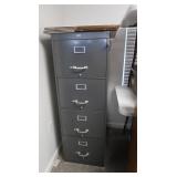 4 Drawer Metal File Cabinet-18x25.75x52