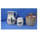 Stoneware Items-Jug,Pitcher,Canning Crock