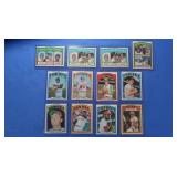 12 1972 Stars & stat cards VG-NM inc. Rose in