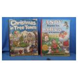 2 Vintage Giant Story Coloring Books 21.5x17"