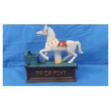 Vintage Case Iron "Trick Pony" Coin Bank