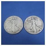 1940,1944 Walking Liberty Half Dollars