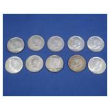 7-1964 Kennedy Half Dollars,1966 Kennedy Half