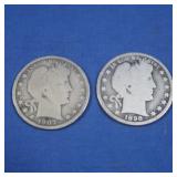 1898,1907-D Barber Half Dollars