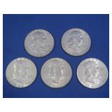 5-1963 Franklin Half Dollars