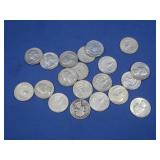 20 Washington Quarters-Asst'd Date 90%