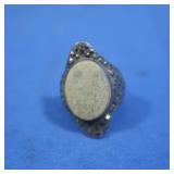 Sterling Ring w/Stonespsome Marcasites missing