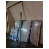 Metal Shelving Unit(disassembled)&Ebco Folding