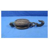 Vintage Wood&Cast Iron Pulley