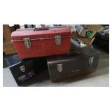 3 Tool Boxes(2-20" Metal,1-18")