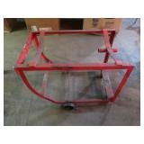 Metal Drum Cradle, Wheeled-30x18.25x21.5"