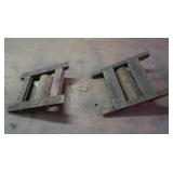 2 Antique Rollers  26.25x20.5x4.5"