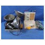 4 Clamp Lamps&Sanding Material