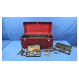 Metal Tool Box 20"L incl. Contents-Socket