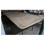 Wood Table w/Metal Legs