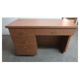 Wooden Desk w/Lower,Extended Top-48x38x31.5"H