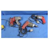 Milwaukee Seam Flattener&2 Milwaukee Drills
