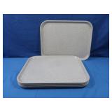 6 Plastic Trays 18x14'