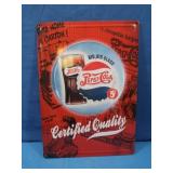 Embossed Pepsi Tin Sign 16.75x12' (Red)