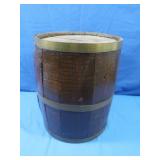 Antique Wooden Barrel Very Small 12' Round &