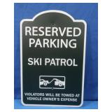 Metal Reserved Parking Sign 18x12'