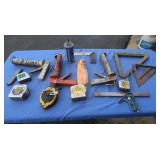 Carpenter's Tools-Square,Caulking Gun,Tape