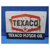 Embossed Texaco Tin Sign 16.75x12'