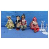 4 Dolls-2 Carlson,1 Vintage German