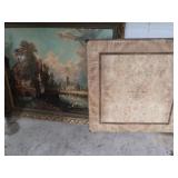 Print-"Old England in Heavy Wood Frame"