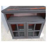 Painted Medial Console w/Glass Shelves 32x20x32"