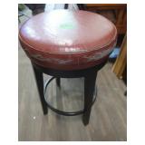 Vinyl Top Swivel Stool-17wx24"H