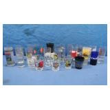 Souvenier Shot Glasses-N.J., New Mexico,Hollywood