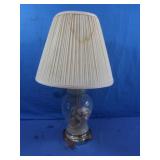 Glass Base w/Shells Table Lamp(shade