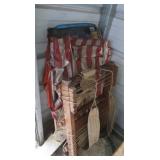 Vintage Wood Frame&Canvas Backpack&2 External