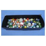 Vintage Glass Marbles incl. 3 Shooters