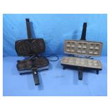 2 Electric Pizzelle Bakers