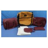 Pyrex Canvas Carrier,2 Vinyl Purse Sets