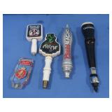 5 Beer Tap Handles-Sam Adams,Guinness,Coors