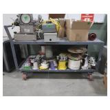 Rolling metal cart 62x30x41" *No Contents*