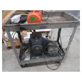 Metal rolling cart 34x17x32" *No Contents*