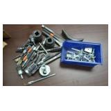 Misc chilsels, sockets 3/4" drive, clamps & more