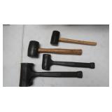 4 Mallet hammers -2 "Dead blow"